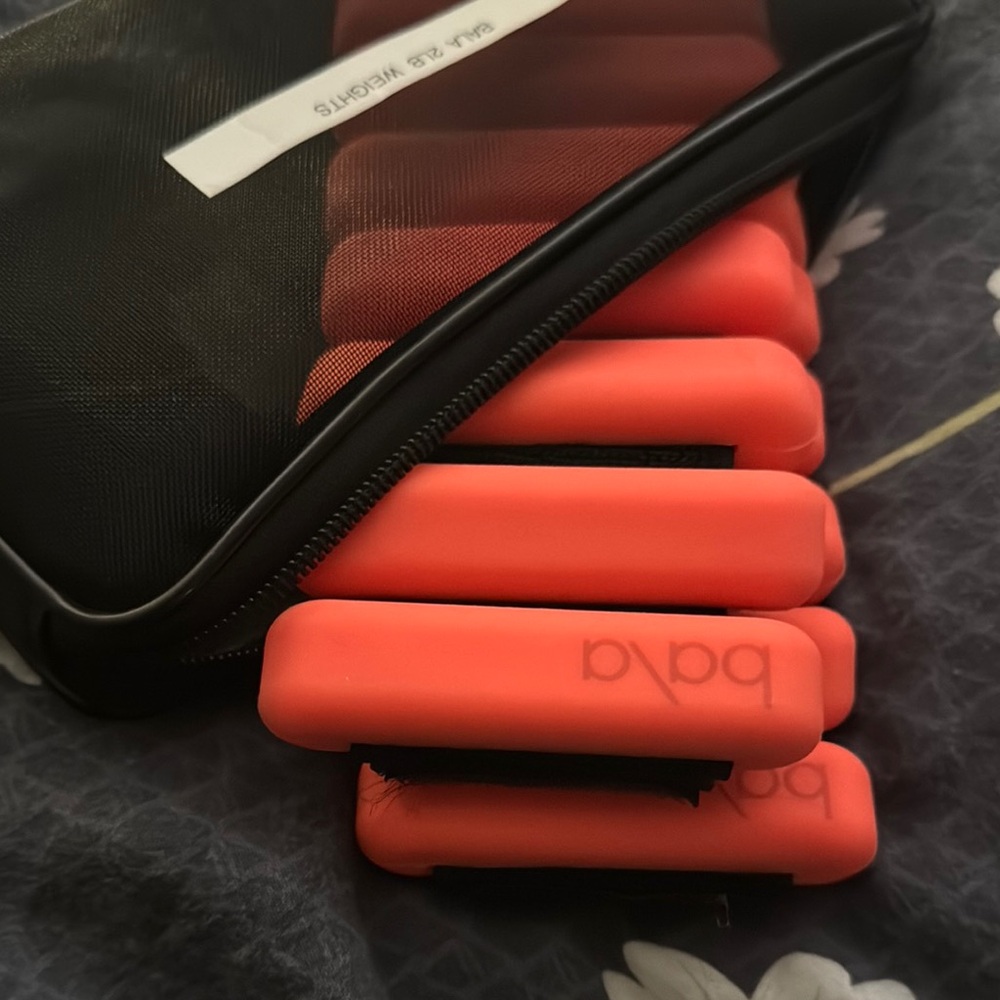 Bala Vibrant 2 lb Wrist Weights with Black Mesh Case